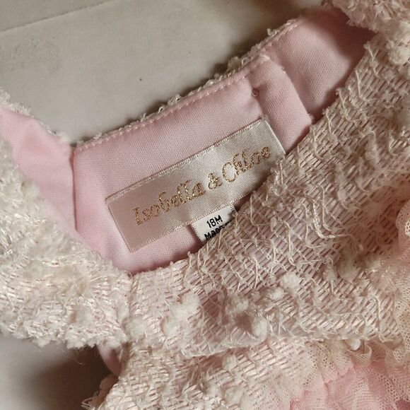 Isabella & Chloe Pink Ruffled Dress Size 18M - Picture 3 of 4